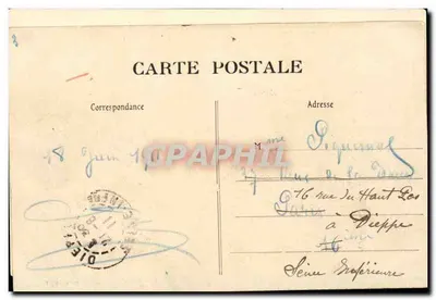 Festivais de Joana d'Arc - Compiègne (28 de Maio - 5 de Junho de 1911) — Um Cavaleiro do Torneio em Armadura — Verso