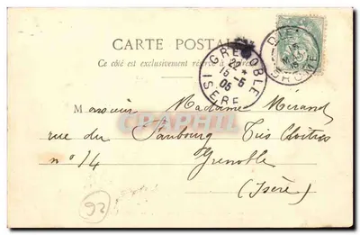 Estabelecimento Termorresinoso de Salières-les-Bains — Die (Drôme) — Pap. L. Bamhaud — Verso