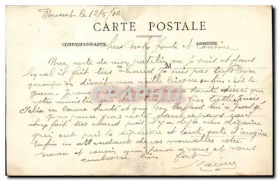 Rousset, Drôme — Widok z Wschodu — Wydawca Aux Dix Mille Attributs — Rewers