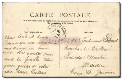 Entrée en Ville — Aubenas (Ardèche) — G. Artige, Verleger — Rückseite