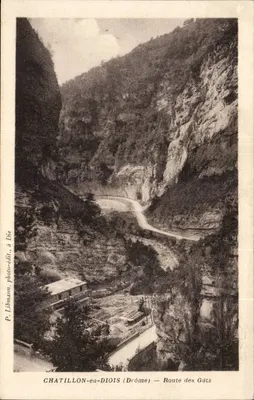 Chatillon-en-Diois (Drôme) — Rota dos Gâts — P. Libnamm, fotografia-editora, em Die
