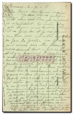 Romans — ogólne widok — wydawca Claud, n°94 — Rewers