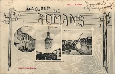 Romans — Saudações de Romans — Cliché E. Morel