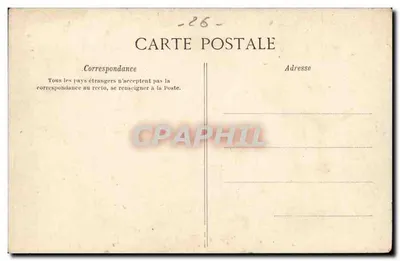 Valence — Statua Émile Augier — Papeterie G. Dite — Rewers