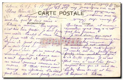 Valence — Widok panoramiczny — E. R. — Rewers