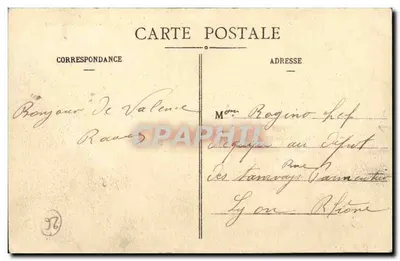 Valence — Perspektywa bulwary Maurice-Clerc — Wydawnictwo Artystyczne n°149 — Rewers