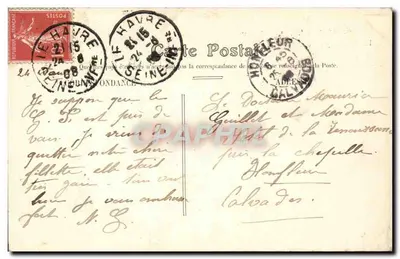 A Velha Igreja de Graville — Le Havre — Editor desconhecido, n° 91 — Verso