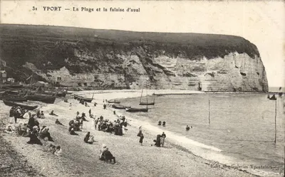 YPORT — A Praia e a falésia de jusante — Edit des Galeries Yportaises