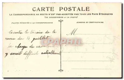 Rouen — Przepływ Seiny (27 stycznia 1910) — Cours la Reine i Bains du Gallet — Rewers