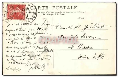 CAEN — Cour intérieure de l'Ancien Hôtel de Valois — M. C. F. L., Issy (Seine) n°81 — Verso