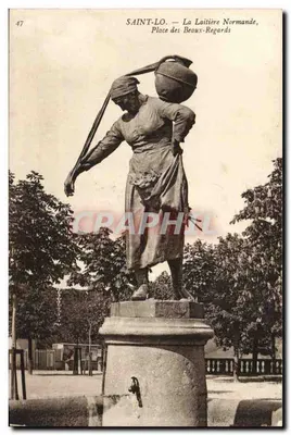 Saint-Lô — A Leiteira Normanda, Praça dos Belos Olhares — editor desconhecido, n° 47