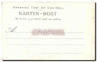 SAINT-POL-DE-LÉON — Nef Katedry — Zbiór VILLARD, Quimper, n°725 — Rewers