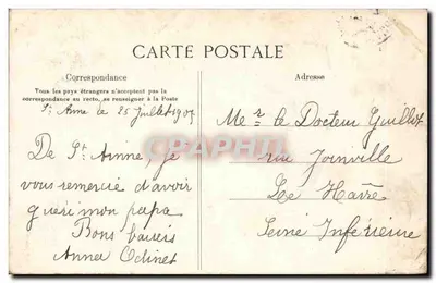Sainte-Anne d'Auray — Processão de um peregrinação — Saída da estátua de Sainte-Anne pelo grande portão — Verso