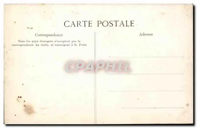 Penmarch — Estudio de olas en las rocas de las Victimes — Colección Villan, Quimper — Reverso