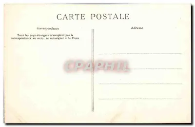 Caudebec-en-Caux — Kościół. Centralny portal — "C.P.A." — Rewers
