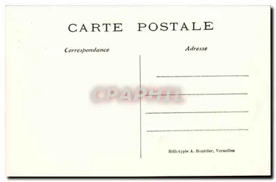Zamek w Chantilly — fasada zachodnia — Héliotype A. Bourdier, Versailles, n°19 — Rewers