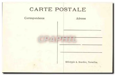 Castelo de Chantilly — Gabinete de M. Le Prince — Héliotypie A. Bourdier, Versailles. — Verso
