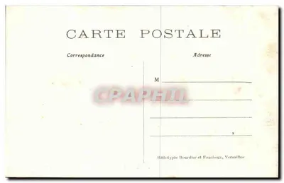 Castelo de Chantilly — Antecâmara — Héliotypie Bourdier et Faucheux, Versailles, n°57 — Verso