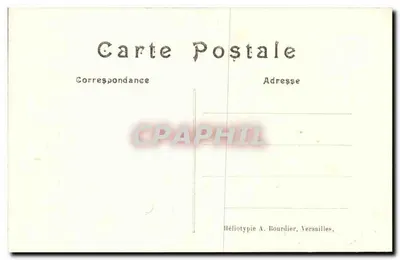 Zamek w CHANTILLY — Salony muzyki — Héliotypie A. Bourdier, Versailles, nr 67 — Rewers