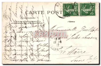 Em Bretagne — Jovem Bretã e seu amuleto de sorte — Editor Chany, n°395 — Verso