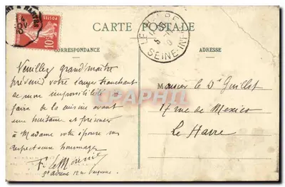 Vannes i jej kobieta — Dom należący do Gillesa de Bretagne — Zbiór H. Laurent, Port-Louis — Rewers