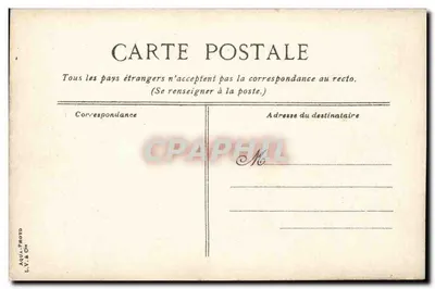 Saint-Malo - La Place Châteaubriand — uitgever L.V. & Ch. n° 752 — Achterkant