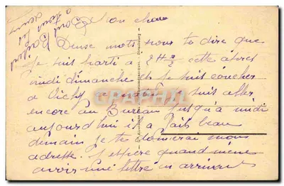 Vichy — Galeria zamknięta i pergola — Au Khédive — Quatre Chemins — Rewers