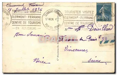 Vichy — Le Parc devant la Source de l'Hôpital — S. 21 — Verso
