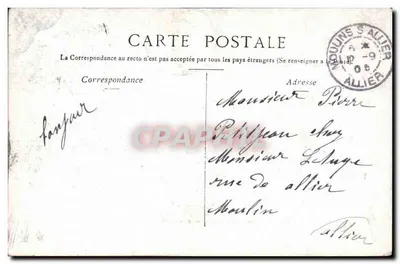 Vichy — Rue de Paris — Perspektywa Gare — M.J. Staersky, Paris — Rewers