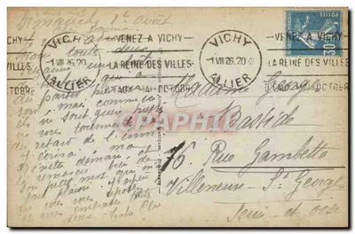 Vichy - Um Canto do Parque — n°23 — Verso