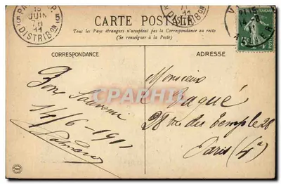 Vichy — Fonte Dubois — G.D. — Buvette 'Rainha do Estômago' — Verso