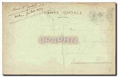 Vichy — Interior do Casino — A Sala de Jogos — editor anônimo, n° 622 — Verso