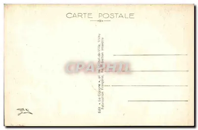 Vichy — Os Margens do Allier — Barcos de Passeio e de Pescadores — Verso