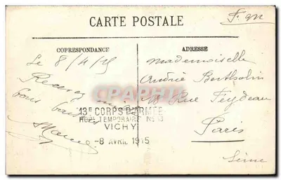 Vichy — Ujęcie termalne — Selecta n°499 — Rewers
