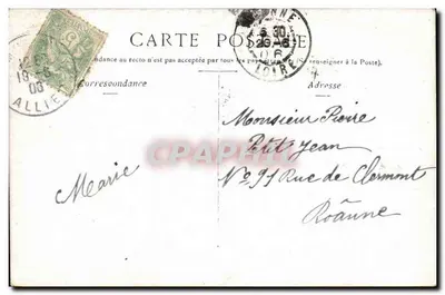 Vichy — Casa da Senhora de Sévigné — Staerc, Paris — Verso