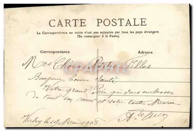 Vichy - Chiesa di San Luigi —, n° 105 — Verso