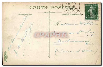 Vichy. Park Célestins — widok z dużego szklarni — wydawca L.V. & Cie — Rewers