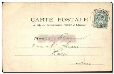 Vichy — O Hospital, A República acolhendo os idosos — Edição Giletta, fot. Nice, n° 8429 — Verso