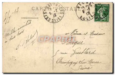 Vichy - Le Casino — éditeur M.T.V. n° 599 — Verso