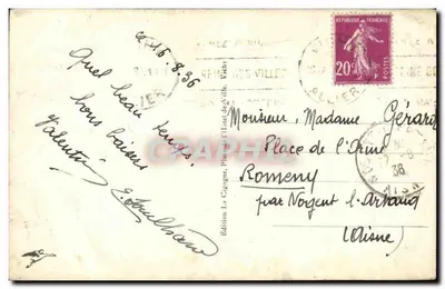 Vichy — Parque y Fuente de los Celestinos — Edición La Cigogne, n°387 — Reverso