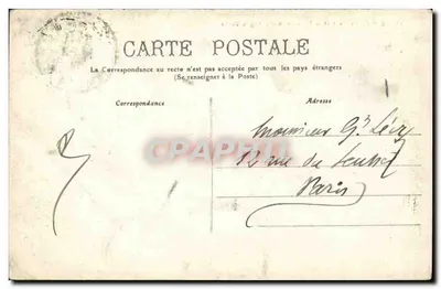 Vichy — Restaurant et la Tour de la Montagne Verte — Verso