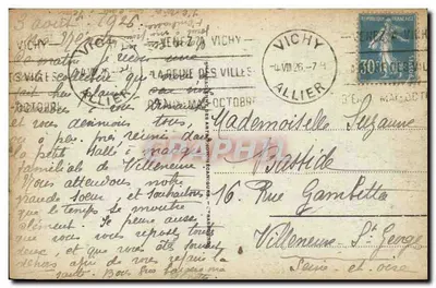Vichy — Jedna z Alei Nowych Parków — n° 56 — Rewers