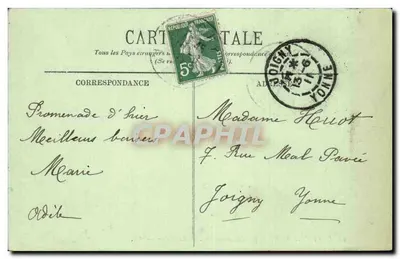 Okręgi Vichy — Kawałek wapiennego kamienia — Le Séchon — LL. — nr 139 — Rewers