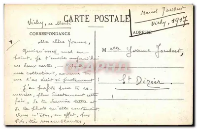 St-Gérard-de-Vaux — Zamek Guichardeaux — wydawca Bourbonnais, n° 1071 — Rewers