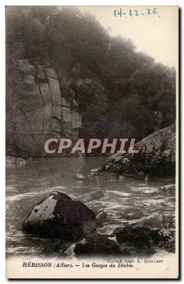 Hérisson (Allier) — As Gorges do Diabo — Cliché Ed. L. Quillery
