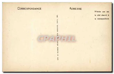 Hérisson (Allier) — As Gorges do Diabo — Cliché Ed. L. Quillery — Verso