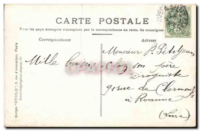 Montluçon — Lycée — wydawca 'Etoile' nr 3 — Rewers