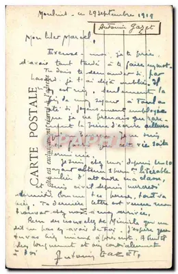 Zamek Neuville — Bourbonnais — Mme Vve Laurent, wyd., Moulins — Rewers