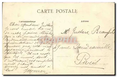 Nantes - Brand van het Theater de Renassance, 19 december 1912 — Een stoompomp — Achterkant