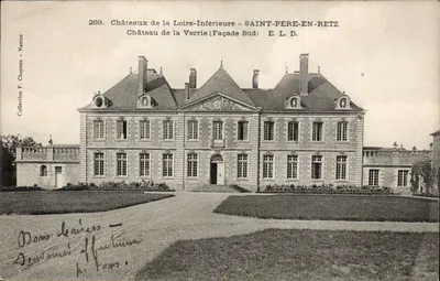 Castelo da Verrière - Fachada Sul - Saint-Père-en-Retz — Coleção F. Chapeau, Nantes, n°269